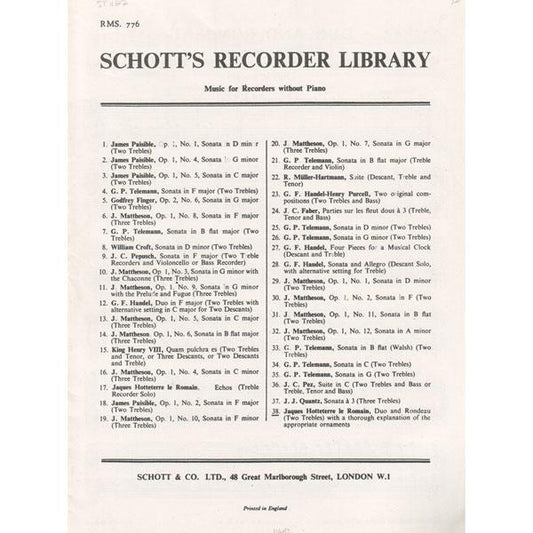 Hotteterre - Duo & Rondeau Media Lark in the Morning