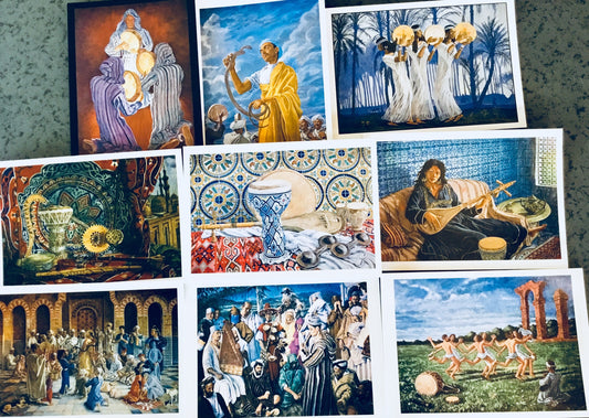 Musical Blank Cards, N African scenes Musical Gifts Lark in the Morning   
