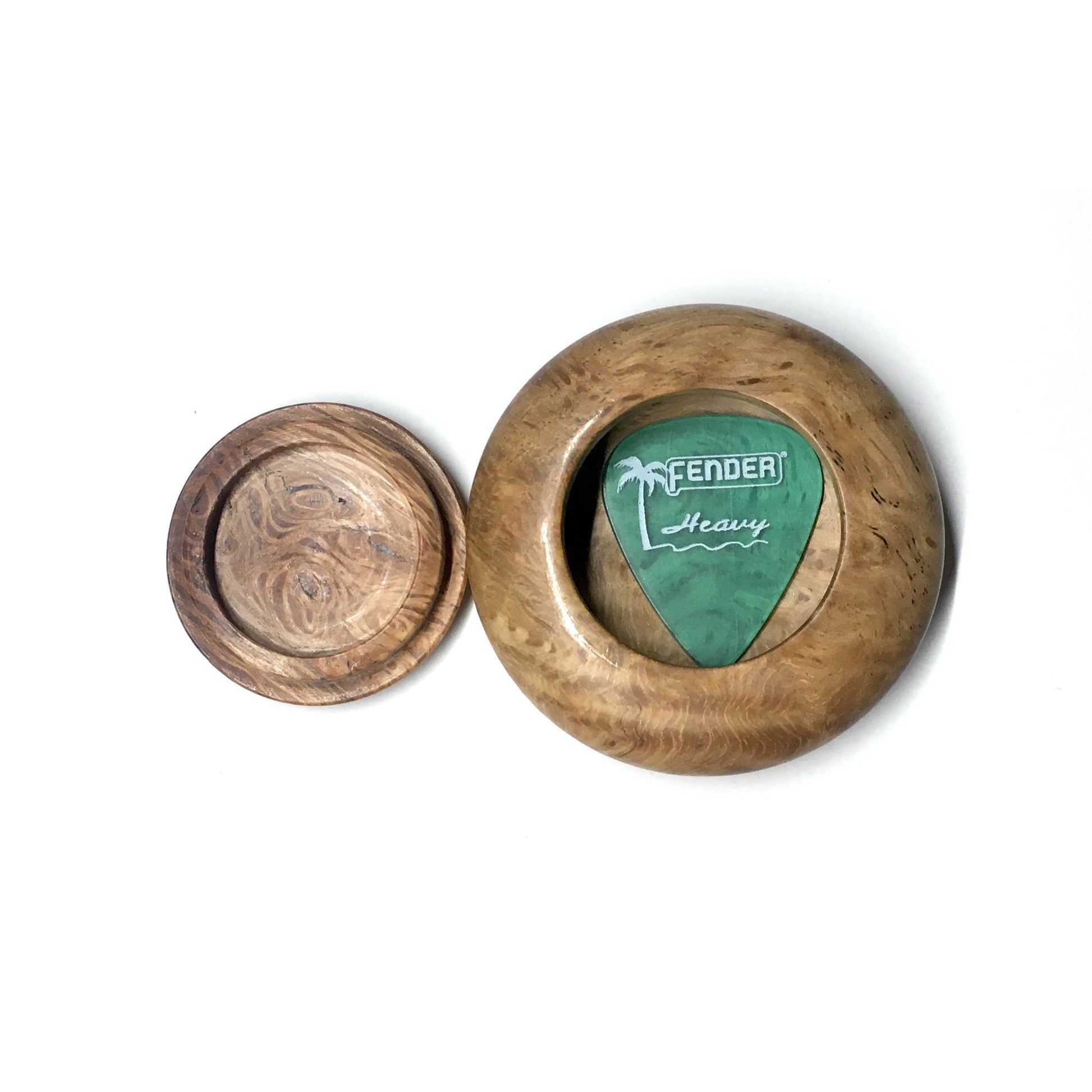 Round Wooden Box for Picks (And Other Small Items) Musical Gifts Lark in the Morning   