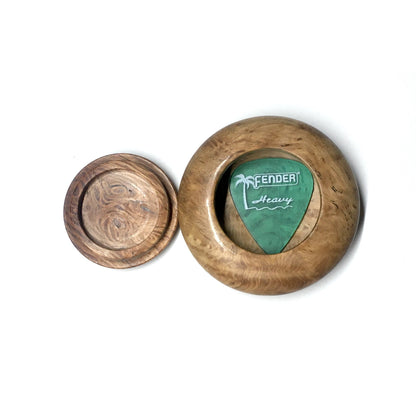 Round Wooden Box for Picks (And Other Small Items) Musical Gifts Lark in the Morning   