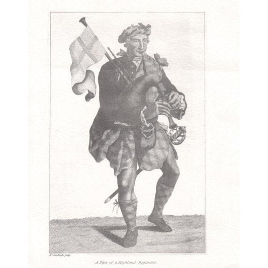 Print : A Piper of a Highland Regiment Musical Prints Lark in the Morning