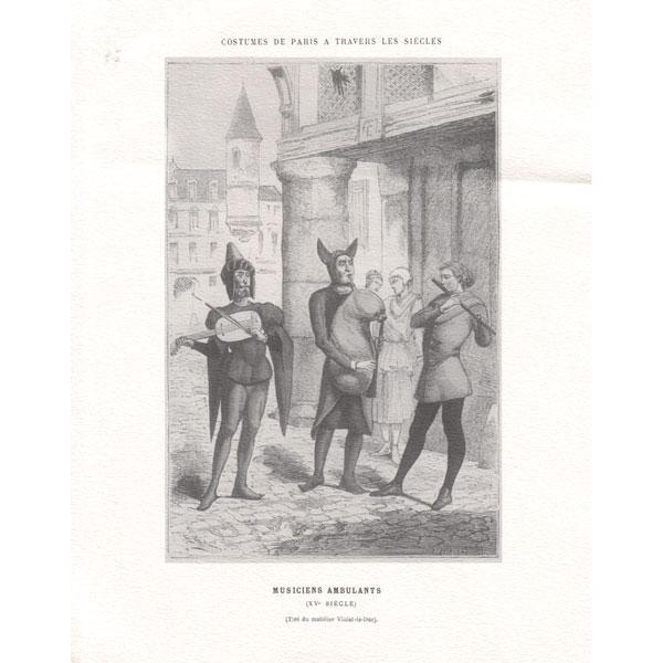 Print : Musiciens Ambulants Musical Prints Lark in the Morning   